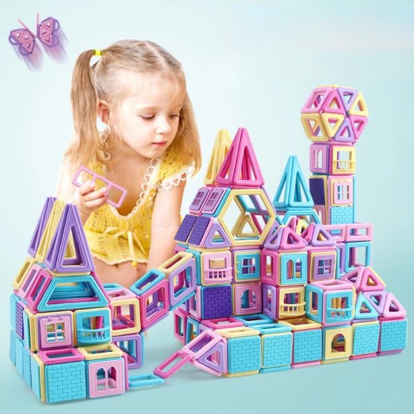 40 Pcs Magnetic Building Blocks – Educational STEM Toy for Kids