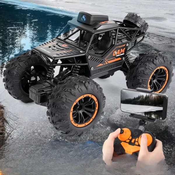 Crawler RC Car with 720p HD Camera – Off-Road Monster Truck Toy