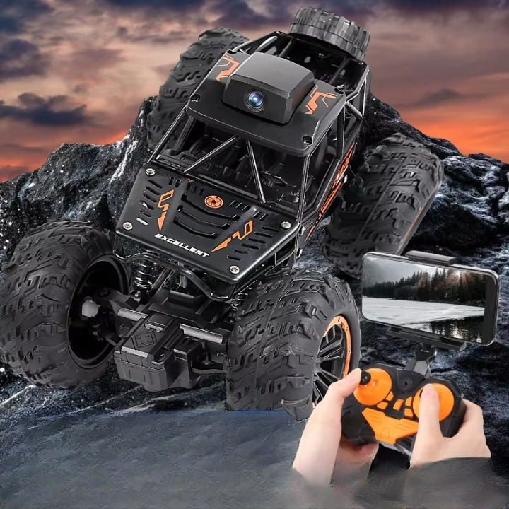 Crawler RC Car with 720p HD Camera – Off-Road Monster Truck Toy