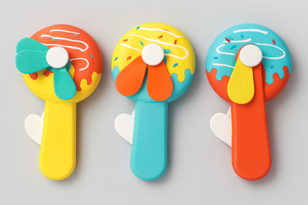 Donald Shape Handheld Toy Fan for Kids – Cute Cartoon Mini Fan