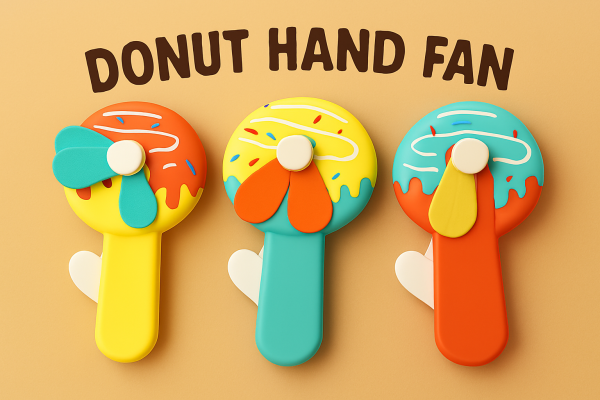 Donald Shape Handheld Toy Fan for Kids – Cute Cartoon Mini Fan