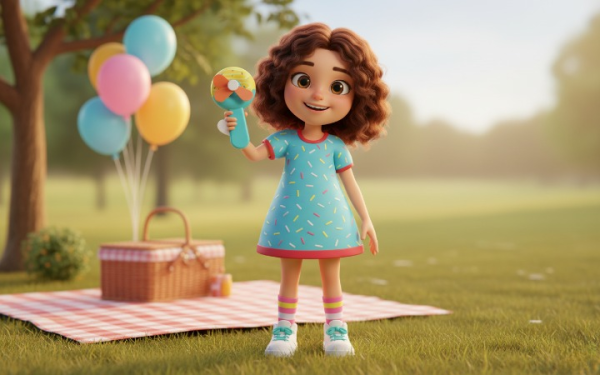 Donald Shape Handheld Toy Fan for Kids – Cute Cartoon Mini Fan