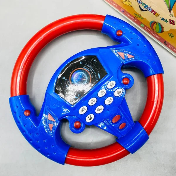 Simulation Driving Car Steering Wheel Toy – Learning & Music Play for Kids