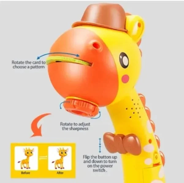 Giraffe LED Projector Drawing Board – Kids Art & Painting Table Toy